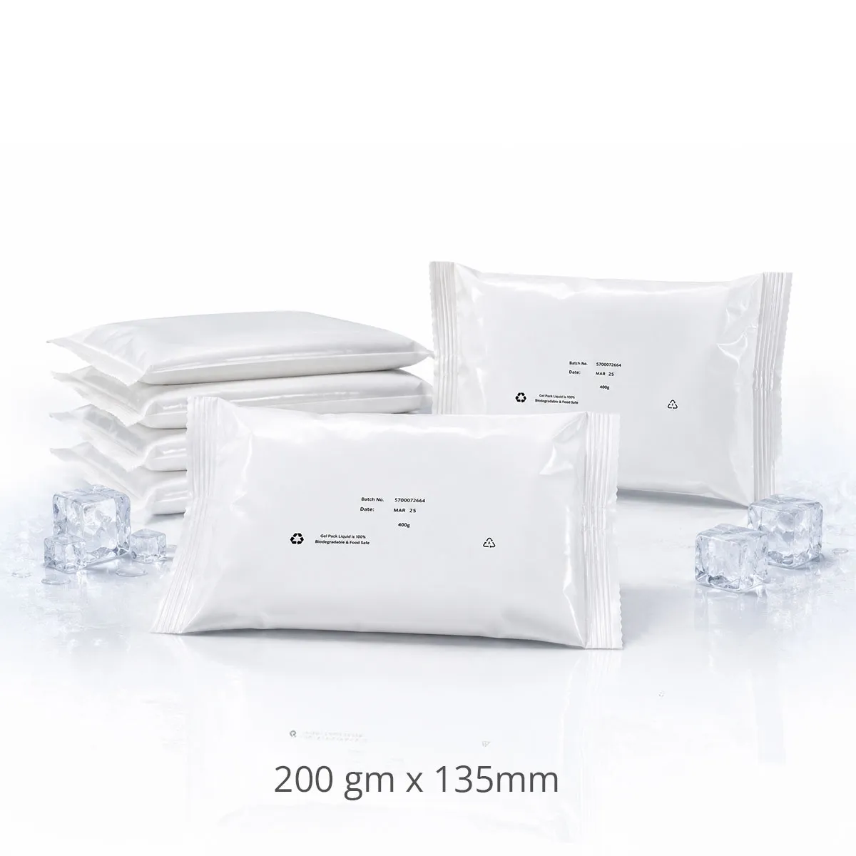Unfrozen Gel Ice Packs 200 × 135mm (Pack of 60)