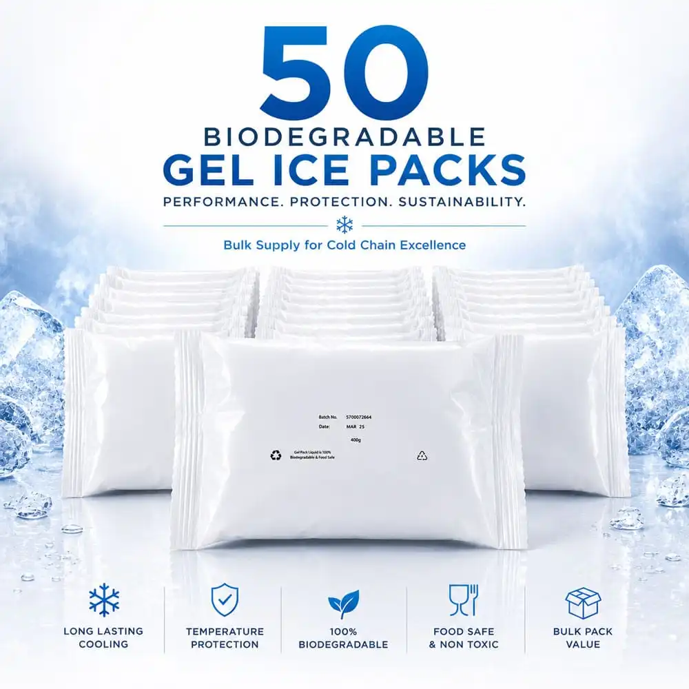 Unfrozen Gel Ice Packs 500g (Pack of 50) - Image 2