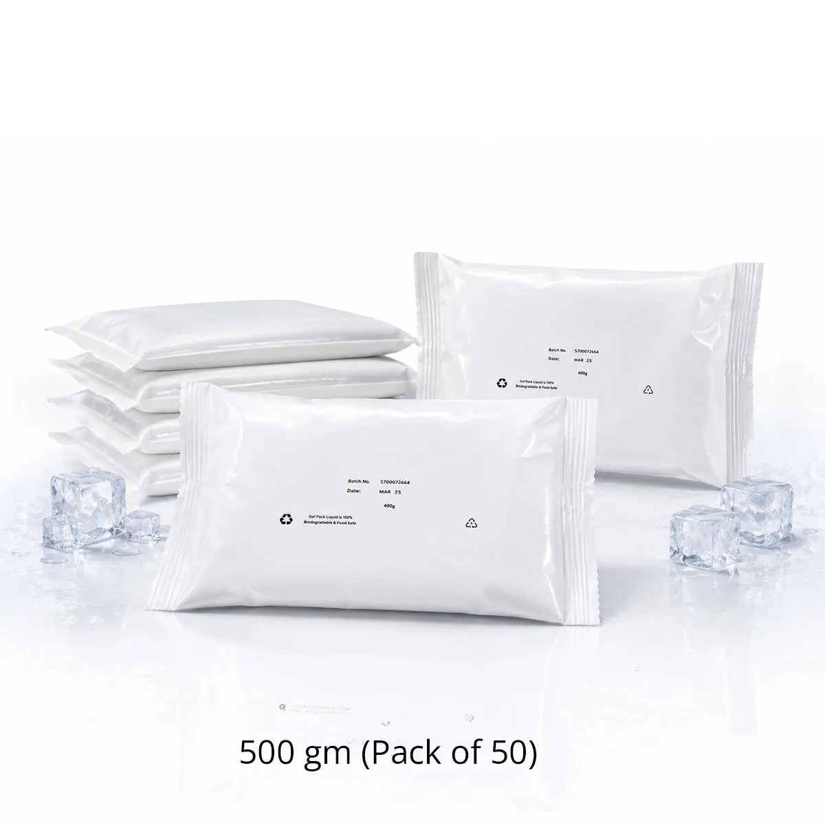 Unfrozen Gel Ice Packs 500g (Pack of 50)
